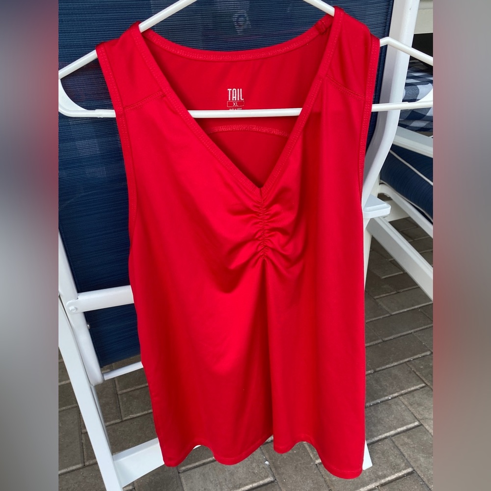 Tail red tank top